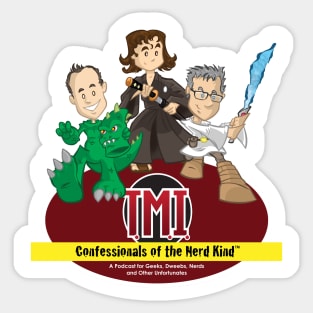 TMI Confessionals Host Caricatures Sticker